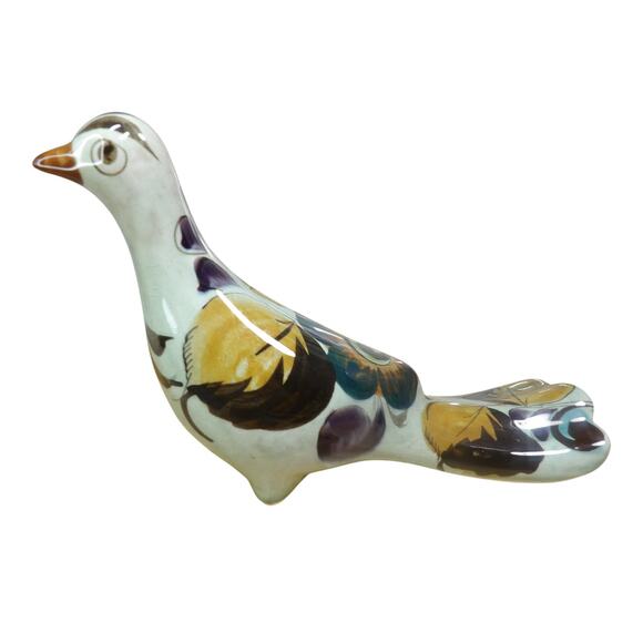 Vintage Talavera Mexican Pottery Folk Art Bird - Picture 1 of 9
